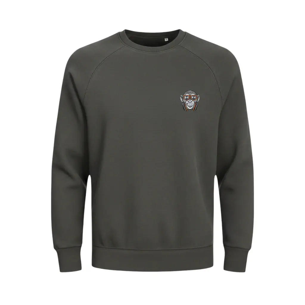 Sweatshirt with skull logo for casual style.