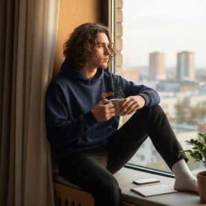 Comfortable GABA hoodie for casual wear.