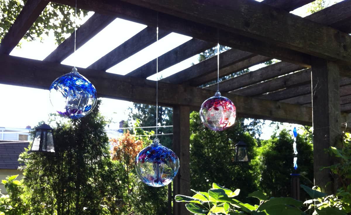 glass garden art