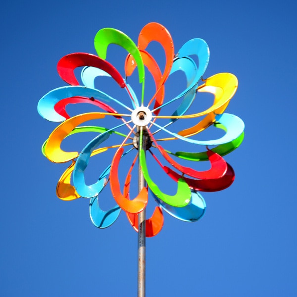 colorful wind spinner