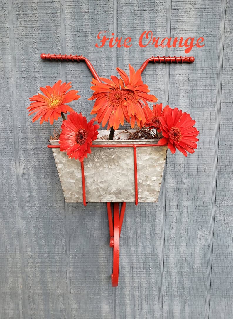 hanging bike planter