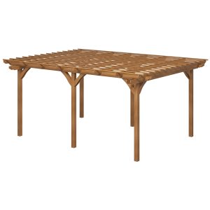 Outsunny 12' x 16' Outdoor Pergola Grape Trellis, Wood Gazebo with Stable Structure for Garden, Patio, Backyard, Deck