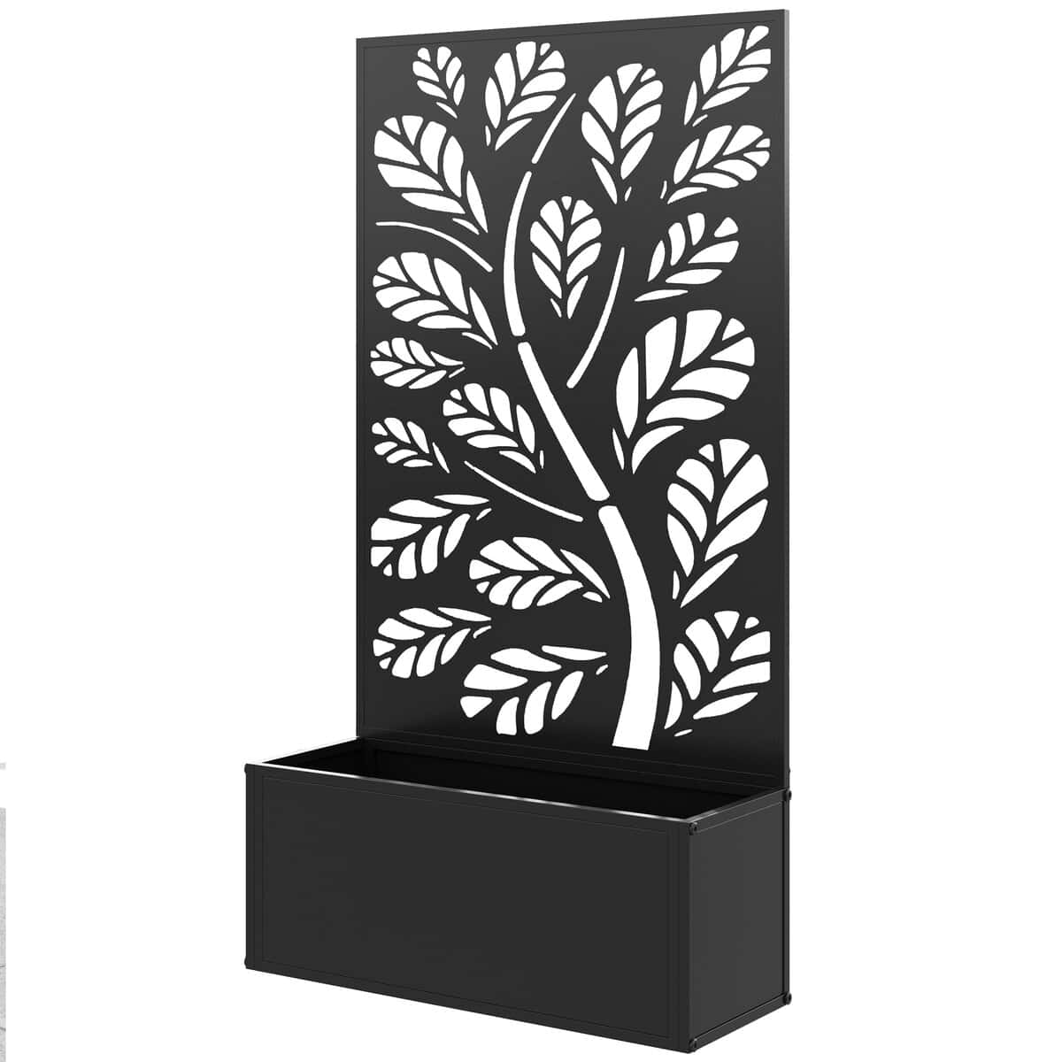 Outsunny Raised Garden Bed with Trellis for Climbing Plants, Freestanding Flower Bed for Garden, Patio, Outside | Aosom.com