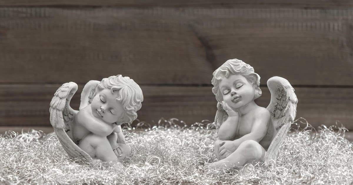 cherub statues