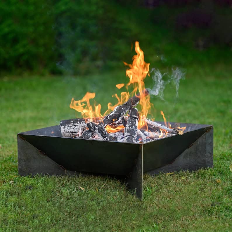 Fin fire pit 30"