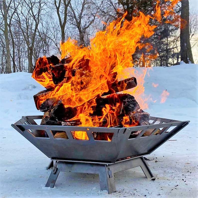 hexagon fire pit