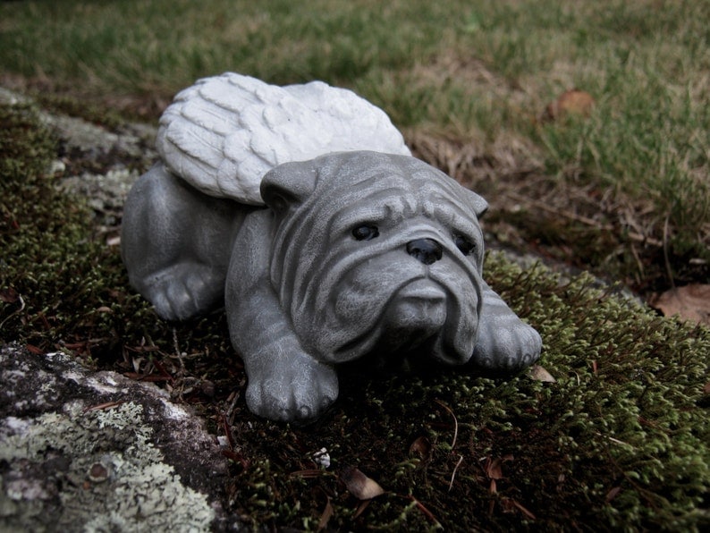bulldog_angel_statue bulldog concrete angel statue