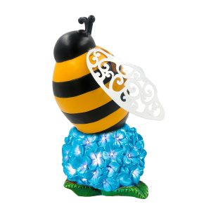 Bee Solar Bug Zapper Garden Statue