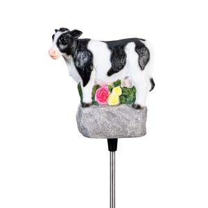 Cow with Sound Solar Garden Stake