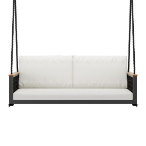 East Green Linden Porch Swing With Cushions - 5 Foot