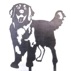 Golden Retriever Garden Stake - Corten Steel / Small (9.0")