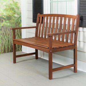 Lancaster Eucalyptus Wood Bench