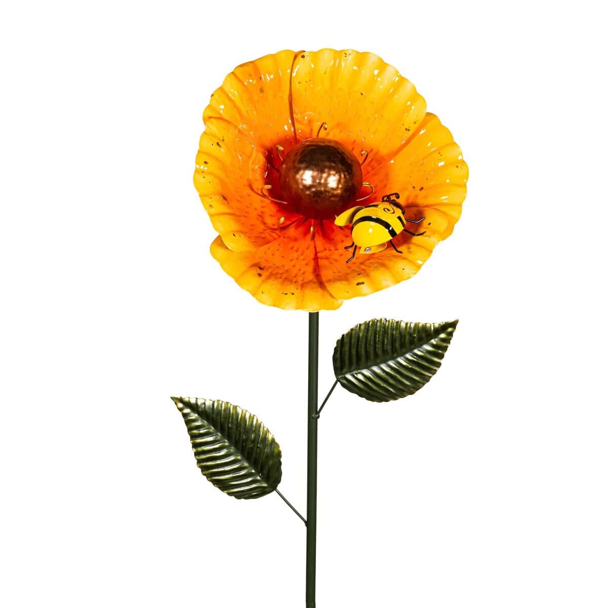 Metal Garden Stake with Bee