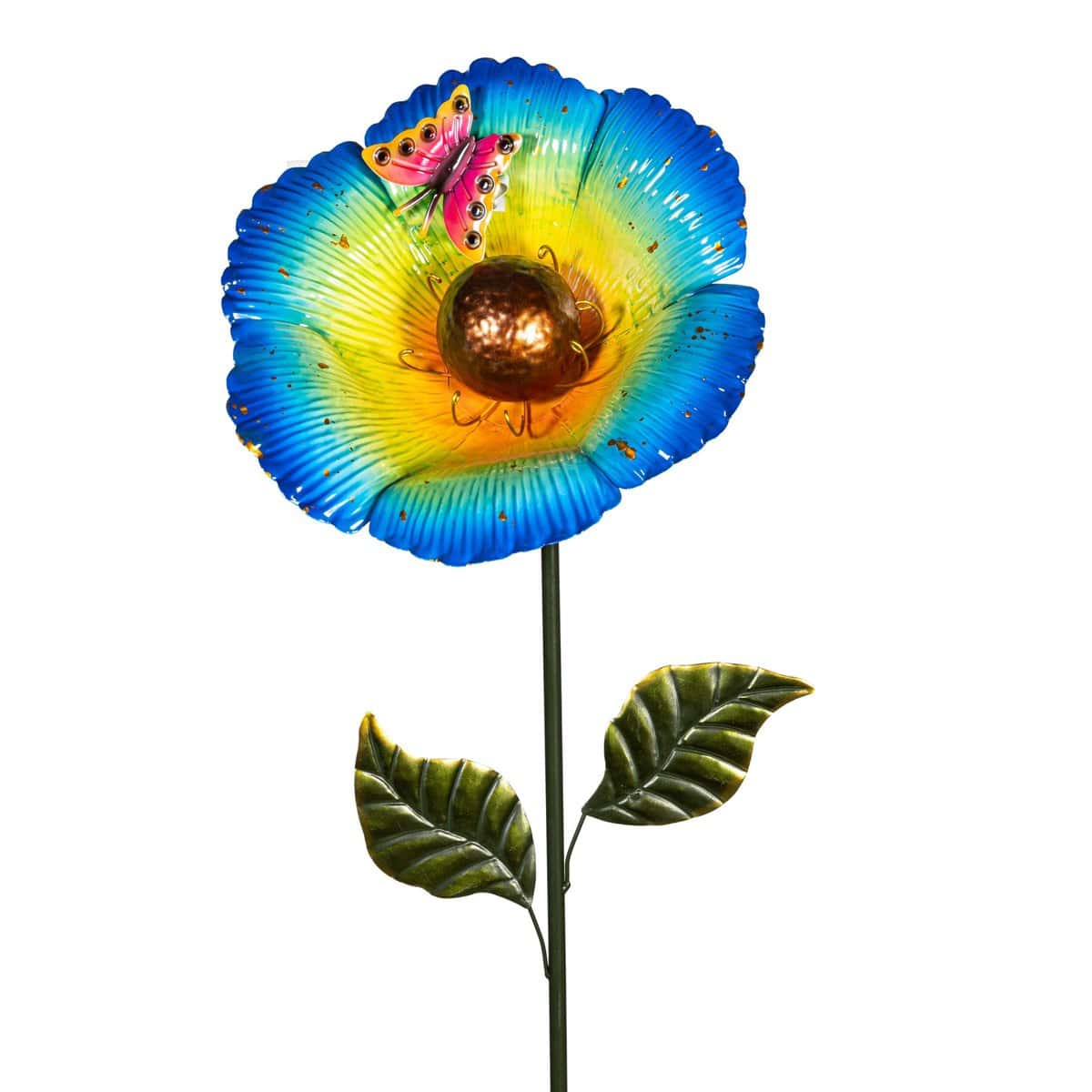 Metal Garden Stake with Butterfly