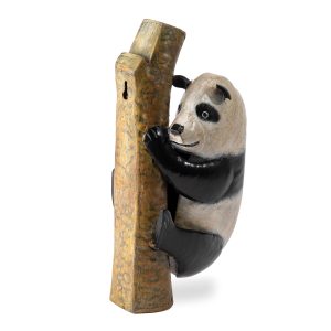 Metal Panda on Branch Tree/Wall Hanger