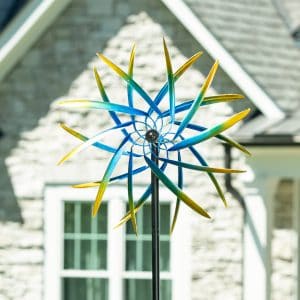 Metal Whirlwind Wonder Wind Spinner 75"H