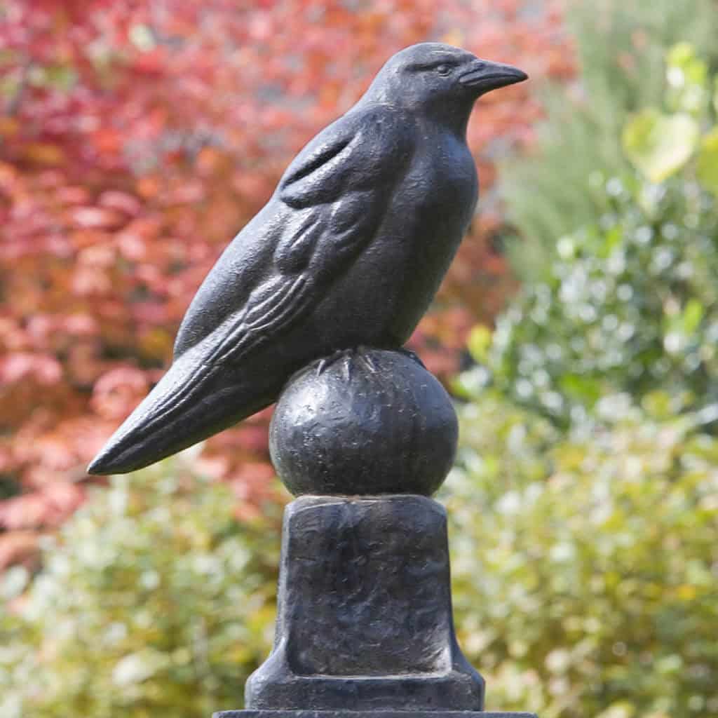 Raven Garden Statue
