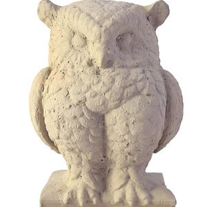 Small Wise Owl Concrete Garden Sculpture