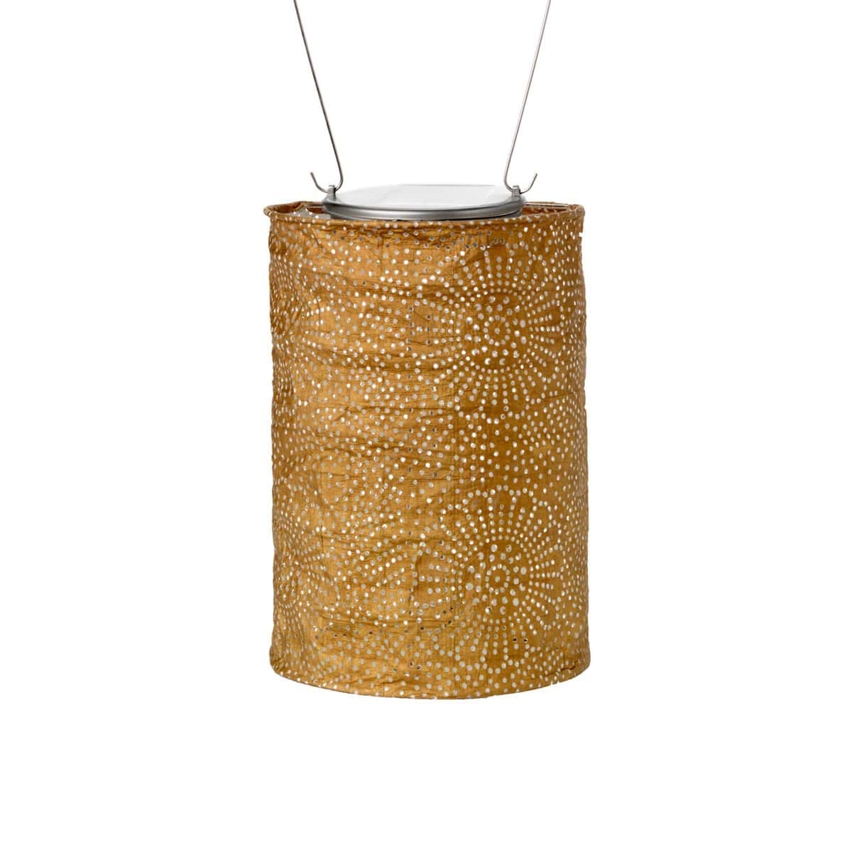 Soji Stella - Cylinder - 7.5" Solar Lantern - Bronze