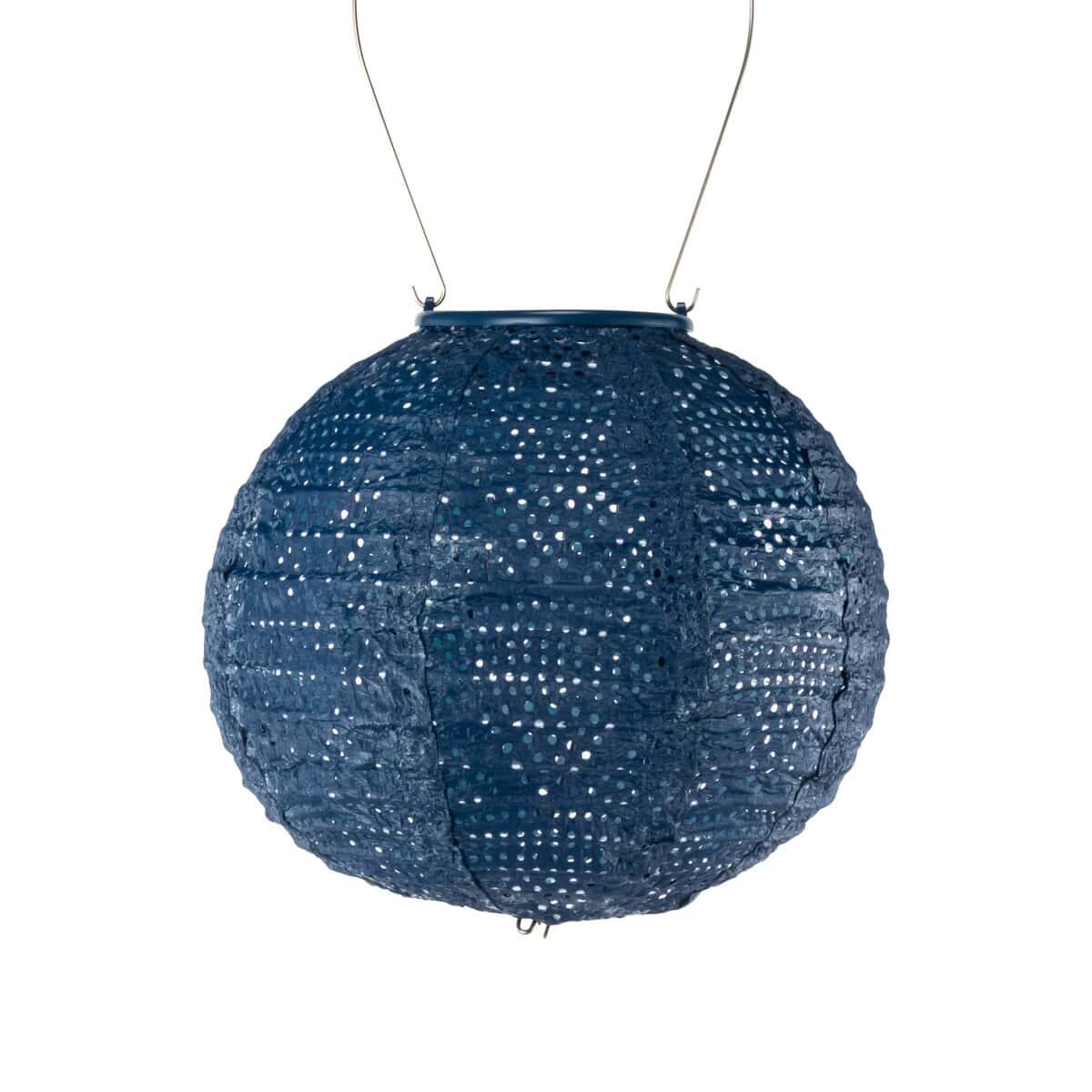 Soji Stella - Globe - 8" Solar Lantern - Ultramarine