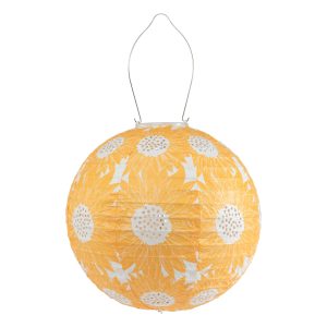 Soji Stella - Sunflower - 12" Solar Lantern - Marigold