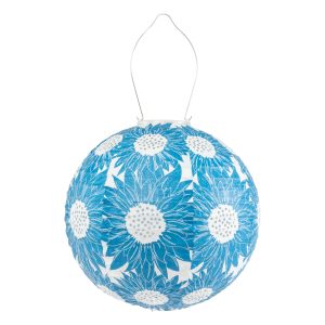Soji Stella - Sunflower - 12" Solar Lantern - Sapphire