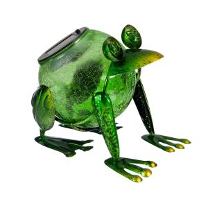 Solar Frog Statuary