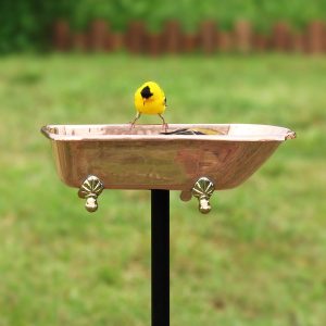 Splish Splash Birdbath, Polished Copper