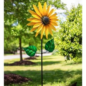 Sunflower Statement Wind Spinner, 75"H