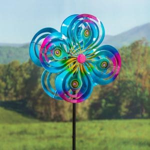 Peacock Swirls Wind Spinner