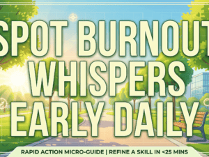 Spot Burnout Whispers Early Daily — Course Thumbnail