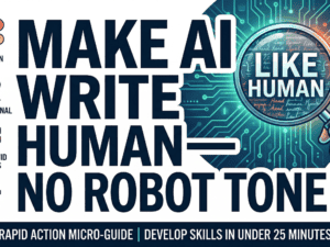 Make AI Write Human, No Robot Tone — Course Thumbnail