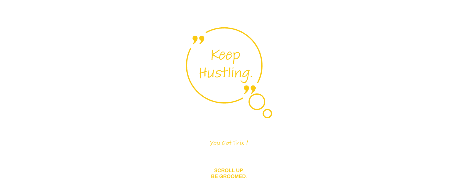 Skillapido motivational closing message — keep hustling, scroll up and explore micro-courses to boost your professional skills.