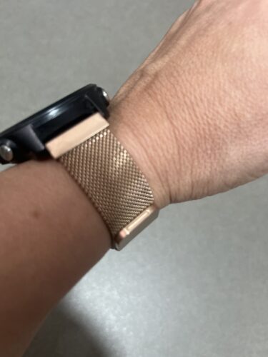 רצועת ברזל מגנט Milanese Quick Release 20mm זהב ורדים photo review