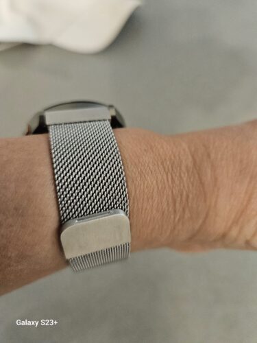 רצועת ברזל מגנט Milanese Quick Release 20mm כסוף photo review