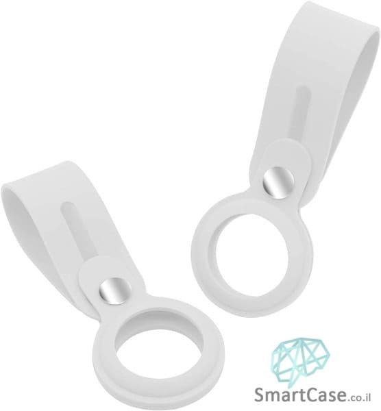 כיסוי קשירה לאייר תג / Apple AirTag Loop בצבע לבן