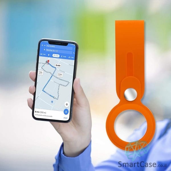 כיסוי קשירה לאייר תג / Apple AirTag Loop בצבע כתום