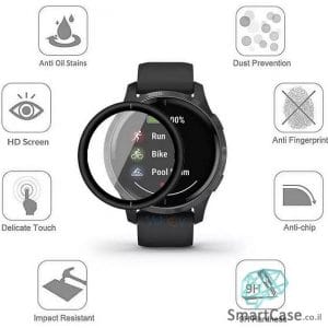 מגן מסך זכוכית לשעון יד חכם מדגם: Garmin Venu (גרמין ונו עגול)