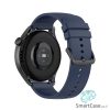 רצועת סיליקון חלקה בצבע Midnight blue אבזם שחור לשעוני גלקסי וואווי גרמין הואמי