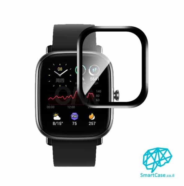 מגן מסך זכוכית לשעון יד חכם מדגם: Amazfit GTS
