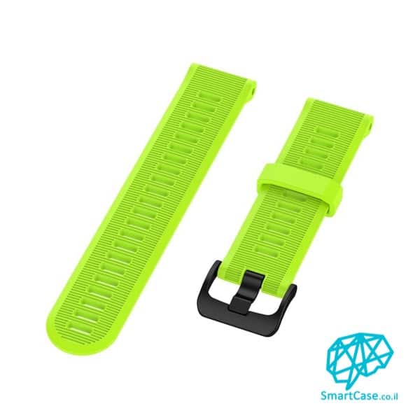 רצועת סיליקון 22 מ"מ בצבע Green עם אבזם לשעוני גרמין פניקס Fenix 5 6 6 Pro