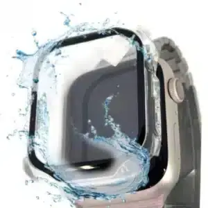מגן מסך זכוכית היקפי נגד מים IP68 בצבע שקוף עבור שעון אפל ווטש 9 אפל ווטש 8
