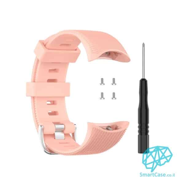 רצועת סיליקון לשעוני Garmin Forerunner 45/45S בצבע Light pink