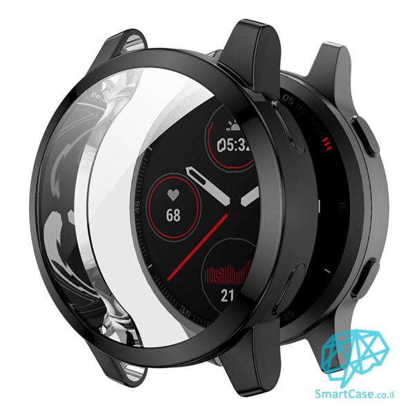 כיסוי היקפי מלא Black שקוף גרמין Garmin Venu 2 / Vivoactive 4