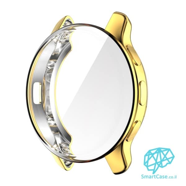 כיסוי היקפי מלא מסיליקון Gold שעון גרמין Garmin Venu 2 Plus