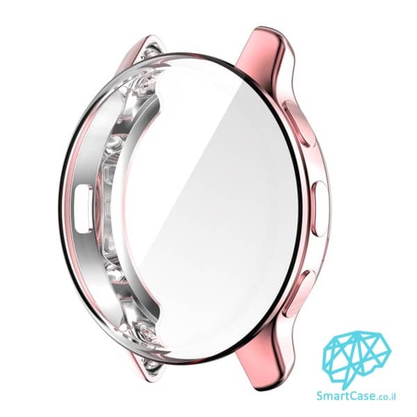כיסוי היקפי מלא מסיליקון Pink שעון גרמין Garmin Venu 2 Plus