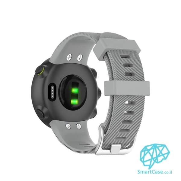רצועת סיליקון לשעוני Garmin Forerunner 45/45S בצבע Gray
