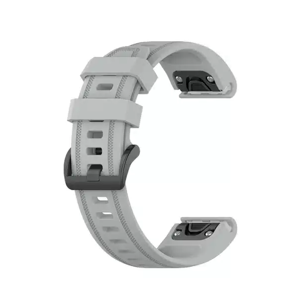 רצועת סיליקון לשעוני גרמין פניקס Fenix 5s 6s 7s 20mm Gray