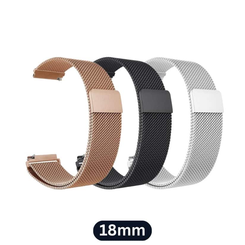 רצועה ברזל מגנט לשעון גרמין 18mm