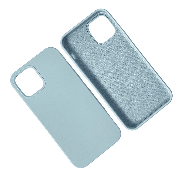כיסוי לאייפון 11/12/13 סיליקון עם מגע קטיפה Sky Blue #3